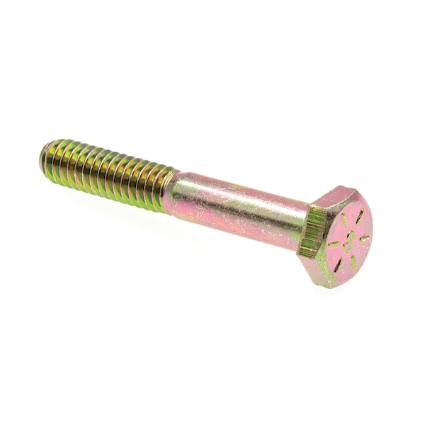 Prime-Line Hex Head Cap Screw, Grade 8 1/4in-20 X 1-3/4in Grade 8 Yellow Zinc Plated Steel 25PK 9104706 - main